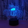 thumbnail image 2 of YSITIAN 3D LED Optical Illusion Acrylic Night Light with Remote & Smart Touch 7 Colors Changing（motorcycle） YT-13767, 2 of 7