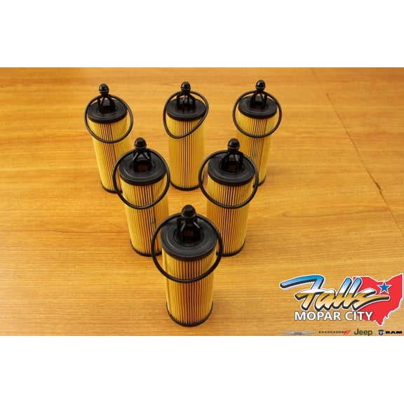 2014-19 Chrysler Jeep Dodge RAM 3.2L 3.6L V6 Pentastar Oil Filter Set of 6 Mopar