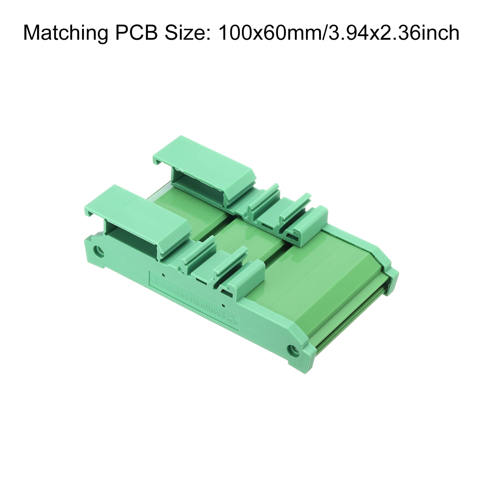 PCB DIN Rail Mount Carrier, Circuit Board Mounting Holder 90x230mm Green -  Walmart.com