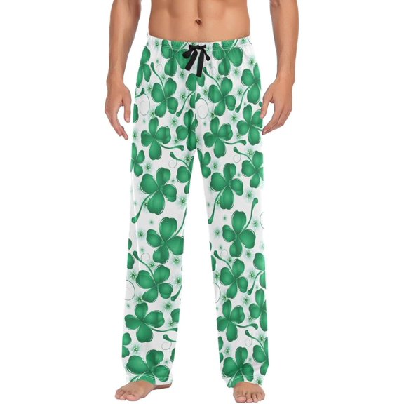 GZHJMY St. Patrick's Day Pajama Pants for Men, Lounge Pants Lightweight Men Pajama Bottoms with Drawstring Pockets, Christmas New Year Birthday Gifts, X-Large