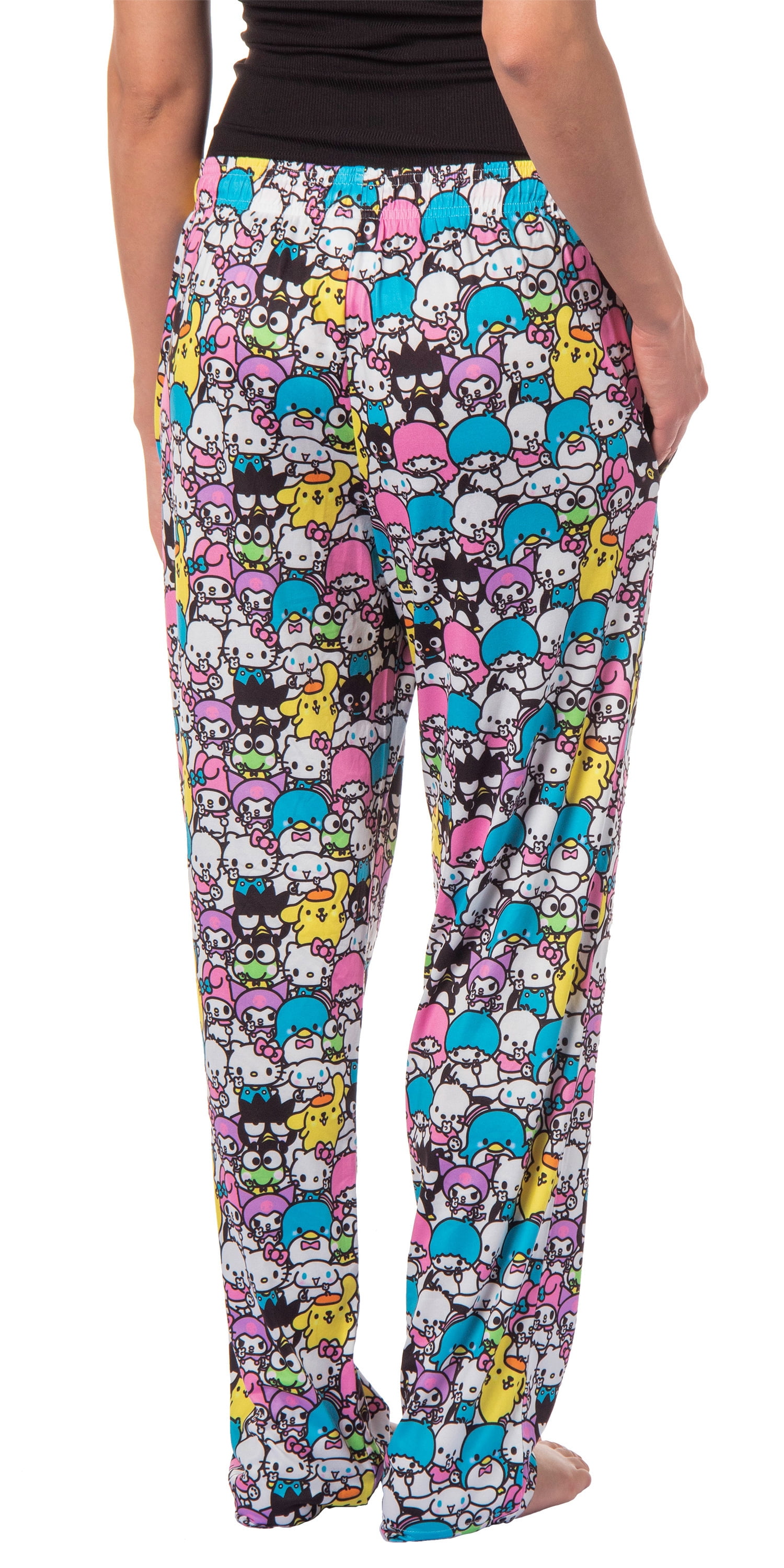 Hello Kitty And Friends Women's Chibi Character AOP Lounge Pajama Pants