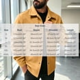 thumbnail image 3 of Riecok Cargo Jacket Men Long Sleeve Button down Coats Lapel Collar Jackets Casual Fall Outerwear with Pocket 2XL, 3 of 8