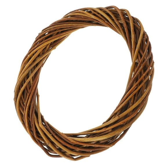 MEIBUTYUP Wicker Wreath Brown Willow Natural Material for Interior and Decor