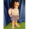 Sunny Toys GS4761 28 In. Black-Haired Girl Dress Cat, Full Body Puppet