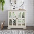 thumbnail image 4 of LED Curio Display Cabinet,Antique Display Cabinet with Adjustable Shelves,Retro Design Quality Showcase with Lattice Doors Elegant Bookcase and Storage Cabinet for Home Decor and Organization, 4 of 8