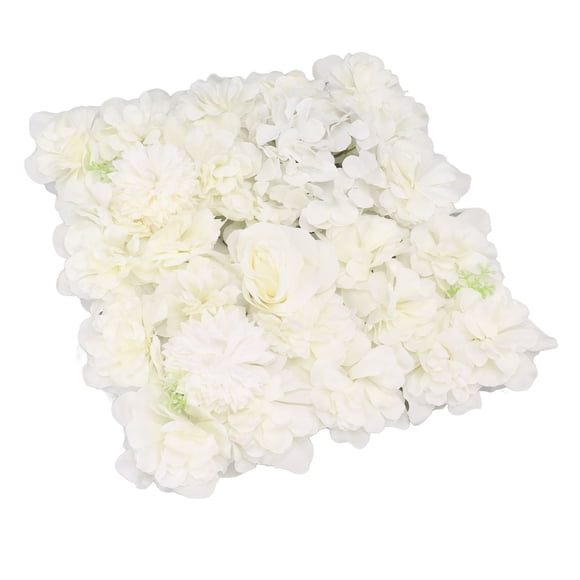 Artificial Flower Wall Panels Simulation Silk Rose Flower Wall Decor For Wedding Party Stage Background Backdrop 15x15in Flower Wall Backdrop