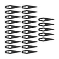 thumbnail image 1 of Lawn Mower Replacement Blades, Compact Size 25PCS Plastic Trimming Blade  For Garden Devices Black, 1 of 8