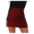 thumbnail image 1 of Women's Leopard Print High Waist Zipper Mini A-Line Short Skirt, 1 of 5