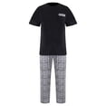 thumbnail image 1 of Pijama George para Caballero Set Playera Manga Corta Negro con Pantalón Talla G 2 Piezas, 1 of 4