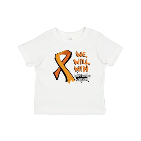 

Inktastic Orange Ribbon We Will Win Multiple Sclerosis Awareness Gift Baby Boy or Baby Girl T-Shirt