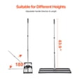 thumbnail image 4 of KFFKFF Updated Lawn Leveling Rake with Roller, 36" x 10" Stainless Steel Lawn Leveler with 83.9" Adjustable Handle, Heavy Duty Yard Leveling Rake, Effort Saving Lawn Leveling Tool, 4 of 9