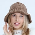 thumbnail image 5 of Women's Autumn And Winter Woolen Pot Hat Fashion And Cute Knitted Warm And Cold Fisherman Hat, 5 of 9