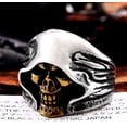 thumbnail image 3 of YAZI Home Genuine Stainless Steel Ring Jewelry for Men Fashion Punk Biker Skull Rings, 3 of 12