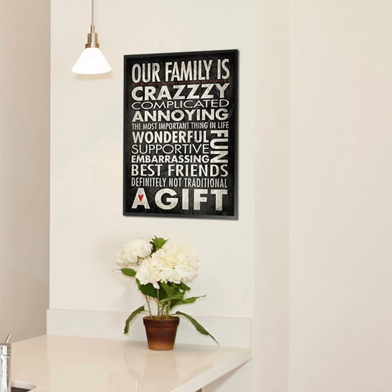 Stupell IndustriesOur Family is Crazzzy Framed Giclee Texturized ArtFramed Wall Art by Stephanie Workman Marrott