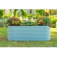 thumbnail image 6 of Vego Garden 32" Extra Tall 9 In 1 Modular Metal Raised Gardening Bed Kit - Sky Blue, 6 of 10