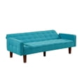 thumbnail image 5 of Elegant Space-Saving Tufted Sofa for Living Room in Blue, 5 of 9
