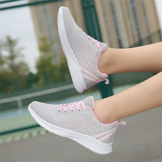 Pink walking shoes clearance