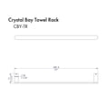 thumbnail image 2 of ZLINE Crystal Bay Towel Rail in Matte Black (CBY-TR-MB), 2 of 2