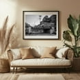 thumbnail image 3 of Around the Corner B&W - Ellicott City Maryland Photography Black and White Street Photography City Architecture Bridge Vintage Travel Poster Black Framed Wall Art Print 8 x 10 inches, 3 of 4