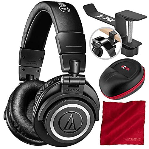 amplitude Air mail Give Audio-Technica ATH-M50xBT Wireless Bluetooth Over-Ear Headphones, Black with Xpix HardBody Headphone Case and Accessory Bundle - Walmart.com amplitude Air mail Give Audio-Technica ATH-M50xBT Wireless Bluetooth Over-Ear Headphones, Black with Xpix HardBody Headphone Case and Accessory Bundle - Walmart.com