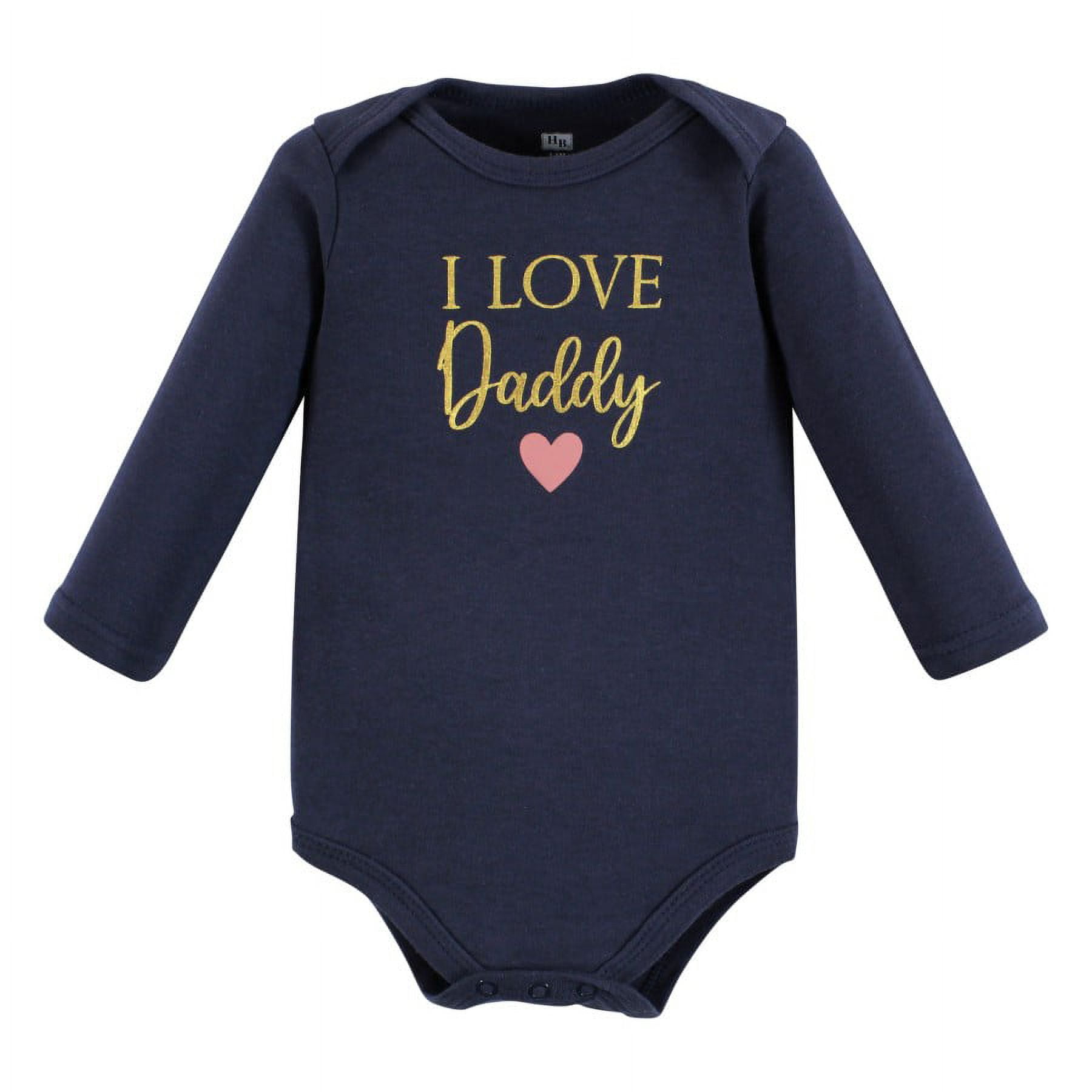 Hudson Baby Cotton Long-Sleeve Bodysuits, 3-Pack, Newborn- 24 Months