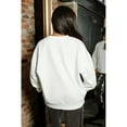 thumbnail image 7 of Women's Gameday Couture  White Los Angeles Rams  Sunday Drives Oversized Crewneck Pullover Sweatshirt, 7 of 7
