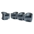 thumbnail image 7 of Mackenzie Outdoor Swivel Wicker Chairs with Cushions, Set of 4, Mixed Black, Dark Gray, 7 of 7