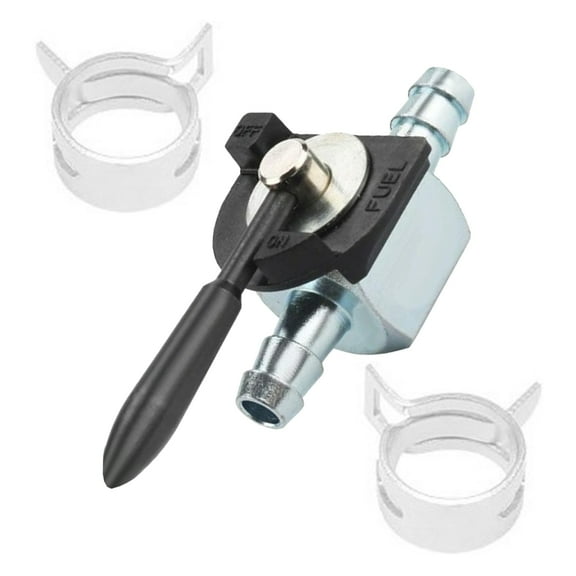 Inlines Gas Shutoff Valves 1/4Inch Fuels Line Cut Off Valves With Clamps