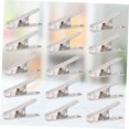 thumbnail image 3 of FOMIYES 24Ud Clips De Ropa De Acero Inoxidable Para Colgar Prendas Con Borde Suave Color Plateado, 3 of 8