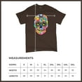 thumbnail image 5 of Tee Hunt Dean Russo Sugar Skull T-Shirt Day of The Dead Neon Calaver Men's Tee, Brown, 4X-Large, 5 of 5