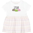 thumbnail image 3 of Inktastic I Love You So Mochi Girls Baby Dress, 3 of 5