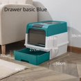 thumbnail image 1 of Cat Litter Box Oversize Rechargeable Sterilizing Deodorant Fully Enclosed Toilet Large Capacity UV Sterilizatio Pet Products ShopWise Round, 1 of 13