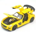 thumbnail image 4 of 1: 32 is suitable for Mercedes AMG SLS die-casting metal alloy models, car sound and light pull-back series children's toy gifts, 4 of 7