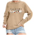thumbnail image 1 of VBARHMQRT Leopard Hoodie Ladies' Loose Top Cute Print Hoodie, 1 of 4