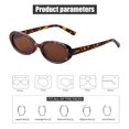 thumbnail image 4 of Gafas de sol retro ovaladas JUDOO con protección UV400 tintadas, 4 of 9