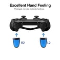 thumbnail image 2 of Extensores De Controlador L2 R2 Botones Disparador De Extensión Empuñaduras Extendidas De Tacto Suave Para Ps4 (Azul) Sweethay EL010013-00, 2 of 4