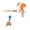 White, variant on Automatic Interactive Cat Toy, Rechargeable Electric Chase Wand with Motion Sensor and Timer, Hands-Free Self-Playing Enrichment Toy for Indoor Cats - Yellow