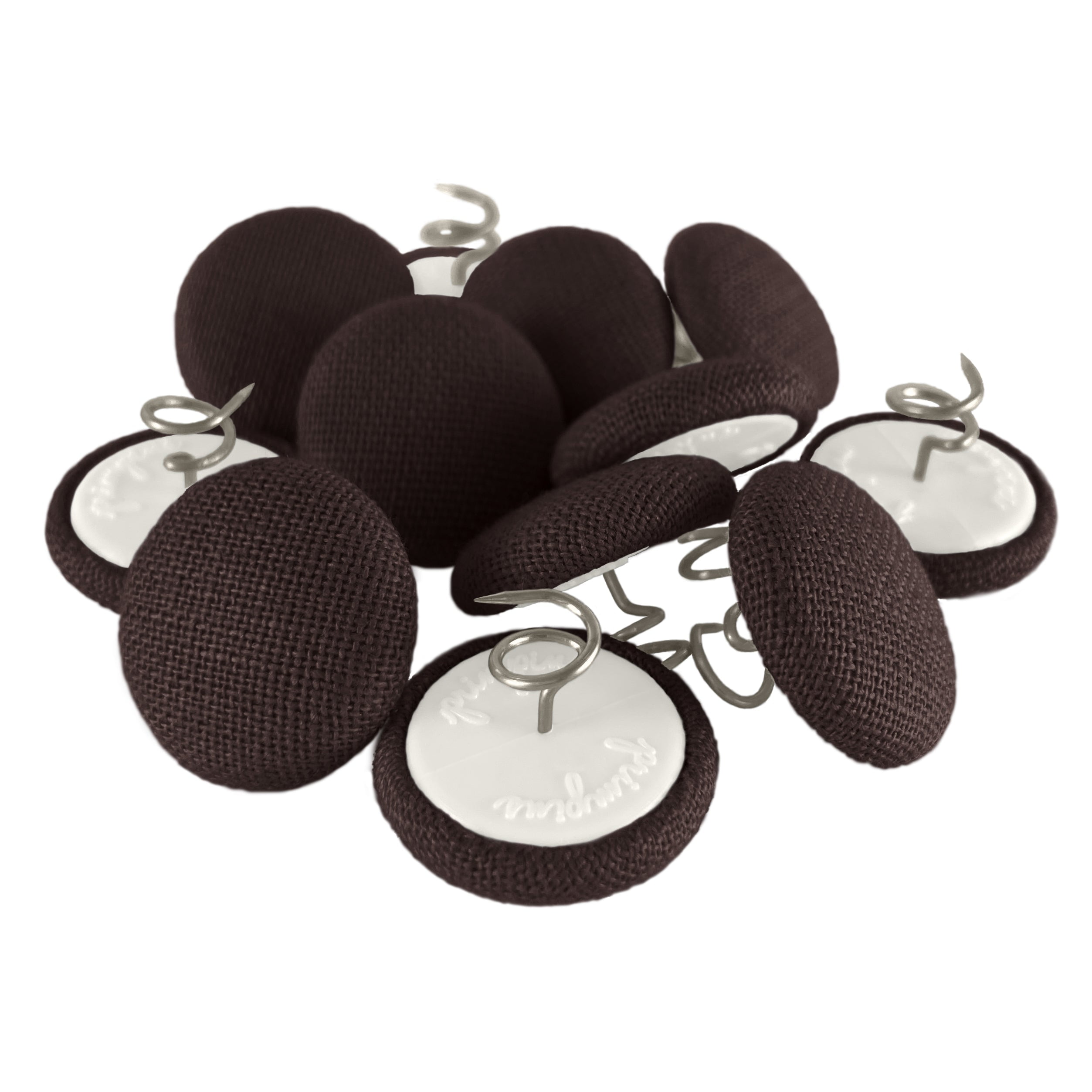 Primpins Upholstery Tacks Fabric Covered Button Twist Pins For Bed Skirts, Slipcovers