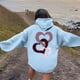 thumbnail image 2 of WILLBEST Sudadera Deportiva para Mujer, Estilo Casual, Ideal para El Día de San Valentín Sudadera con Capucha Estampada, Estilo Holgado Mediana, 2 of 4
