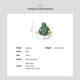 thumbnail image 4 of Santuzza 925 Sterling Silver Frog Gold Plated Rings Green Spinel Cute Summer Animal Rings for Women, 4 of 5