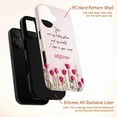 thumbnail image 5 of Pink Floral Touch Case, Dual Layer Phone Case with Psalm 119:114 Scripture for iPhone 11 12 13 14 15 16 Pro Max Mini Plus, Christian Bible Verse Protective Cover, 5 of 6