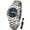 306 Gold & Blue, variant on Women's Date Analog Quartz Luxury Wrist Watch, Simple Blue Round Dial, Stainless Steel Band