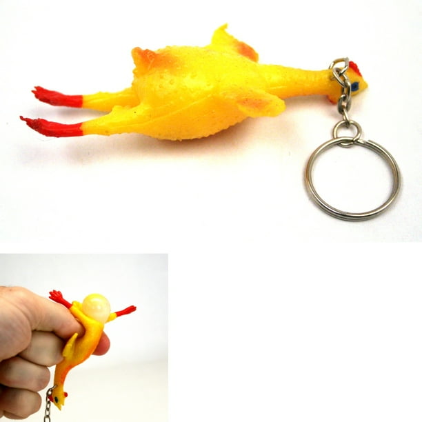 Rhode Island Novelty Chicken Laying Egg Keychain