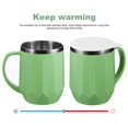 thumbnail image 2 of Billuyoard Taza aislada de 400ml, taza termo de acero inoxidable antiescaldado, taza de agua para mantener el calentamiento, buen sellado con tapa para Barra de herramientas No.1 Billuyoard HA027086-01, 2 of 6