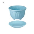 thumbnail image 2 of Frogued Flower Pot Nice-looking Fashion Lightweight Plastic Flower Vegetable Planters Pot with Tray for Home(Blue,S), 2 of 13