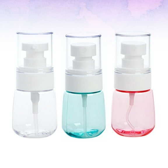 MLINS 3pcs Assorted Color 30ml Plastic Empty Spray Bottle for Storaging Use LeakProof Portable Design