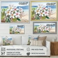 thumbnail image 4 of Designart "Harmonious White Plumeria By The Seashore I" Plumeria Floater Framed Canvas Prints, 4 of 5