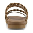 thumbnail image 4 of Journee Womens Colette Slide Flat Sandals, Widths Available, 4 of 10