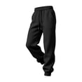 thumbnail image 5 of Men's Casual Solid Sweatpants Elastic Waist Drawstring Joggers Loose Fit Tapered Athletic Pants with Pockets, XL, 5 of 8