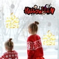 thumbnail image 3 of Halloween Calabaza Gato Luces Ventana S Naranja Púrpura, 3 of 9